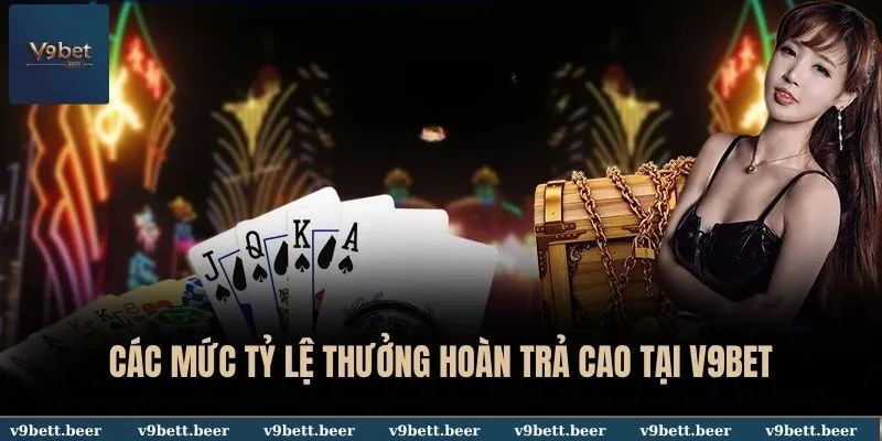 Về chúng tôi V9bet 3 Các mức tỷ lệ thưởng hoàn trả cao tại V9BET
